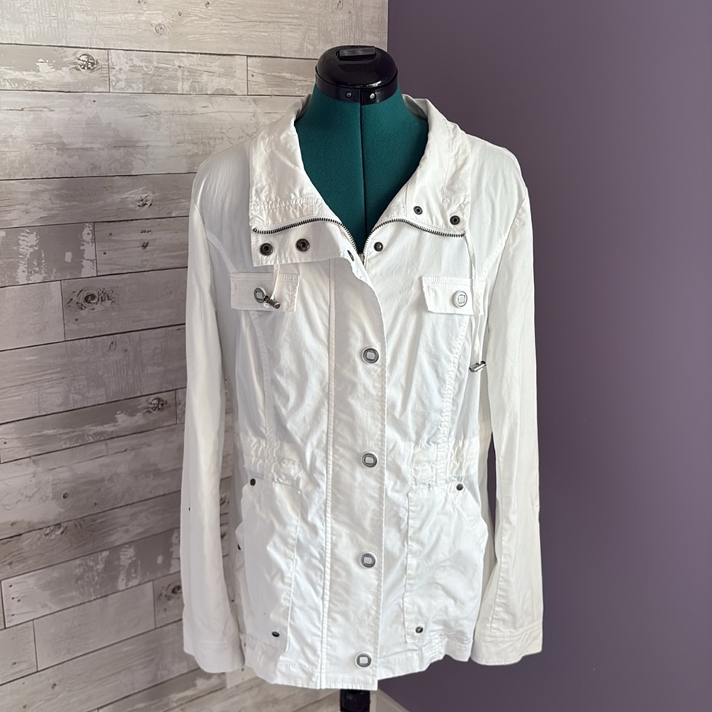 TRIBAL Cotton White Light Jacket